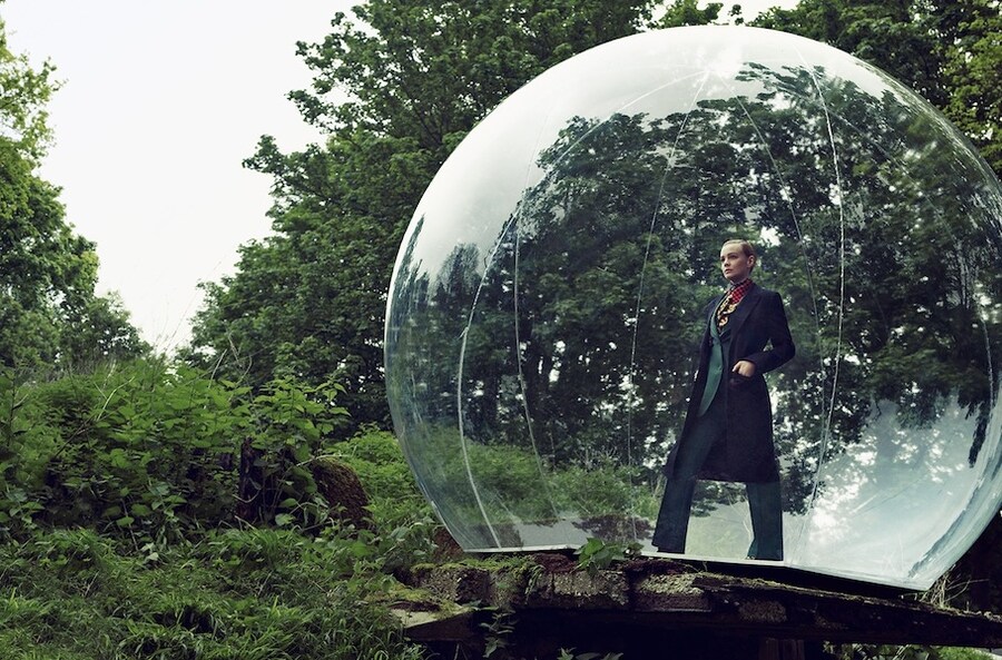 Carey Mulligan wearing Ann Demeulemeester and Miu Miu in AnO