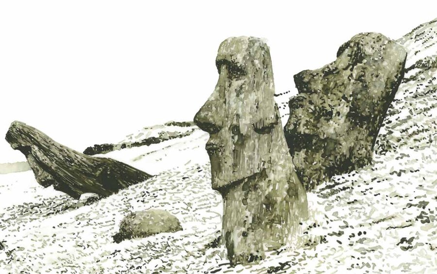 Easter Island by Daniel Arsham