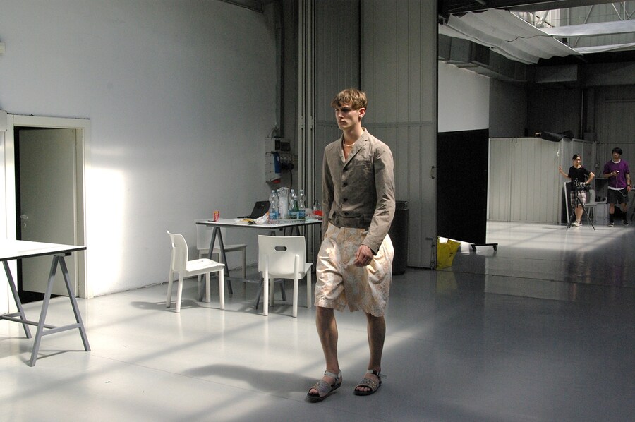 Backstage at Kolor, Pitti Uomo 2014