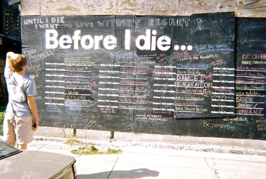 &quot;Before I Die...&quot; wall in New Orleans