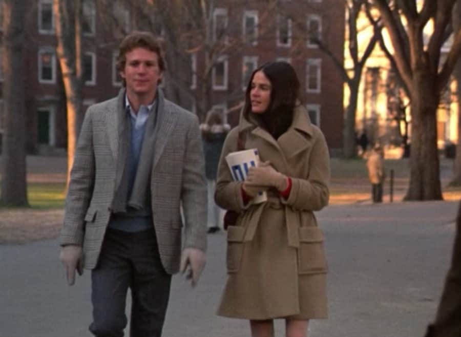 Ryan O&#39;Neal and Ali MacGraw in Love Story (1970)