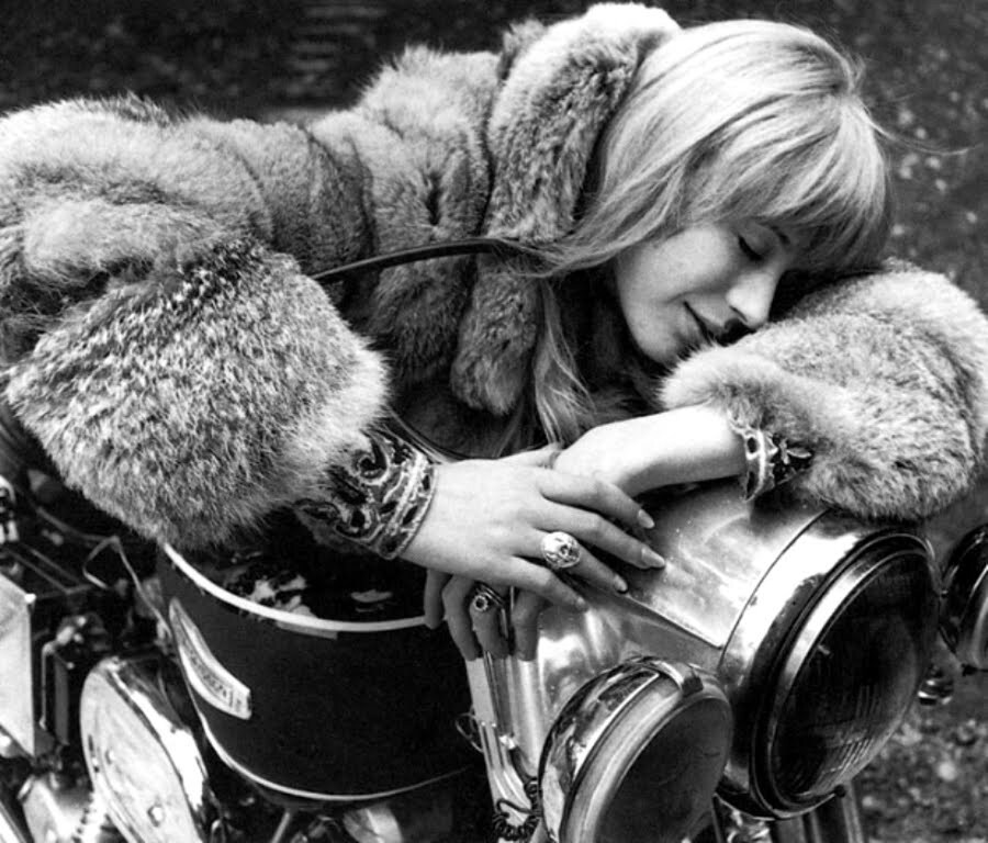 Marianne Faithfull in The Girl on a Motorcycle