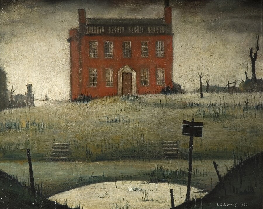 L.S.Lowry, The Empty House, 1934