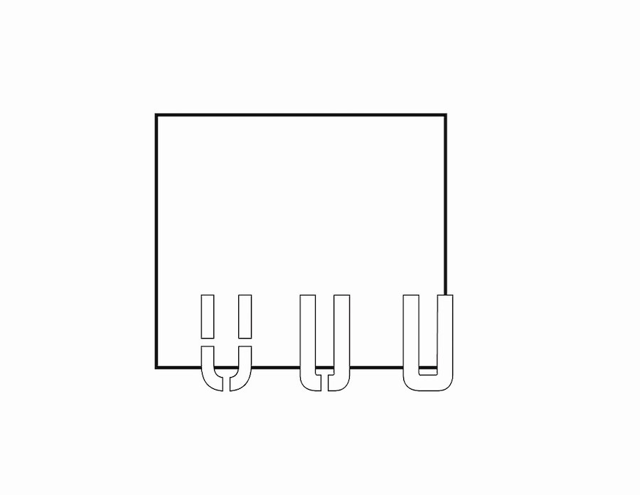 U, by Lawrence Weiner