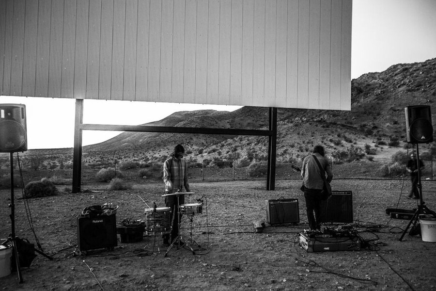 No Age performing at the Skyline Drive-In, Barstow