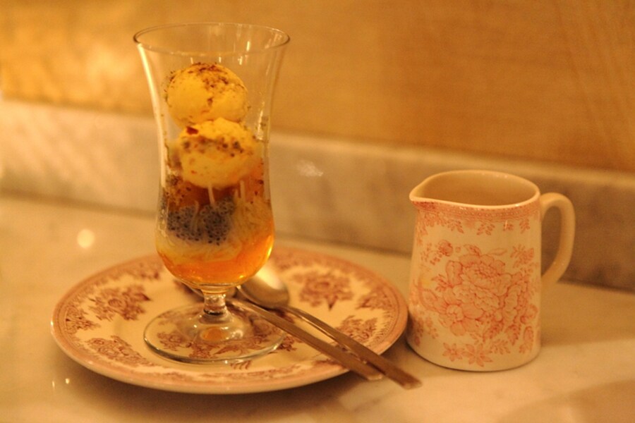 Saffron pistachio kulfi falooda