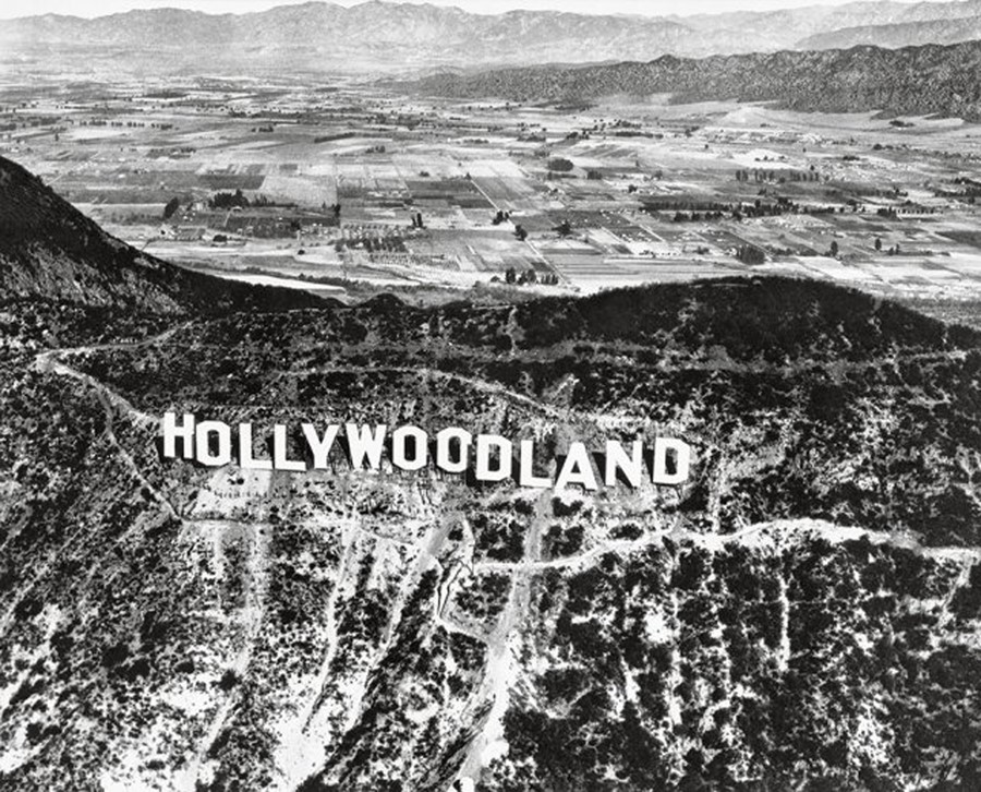 The Hollywood sign was built in 1923 as an advertisement for