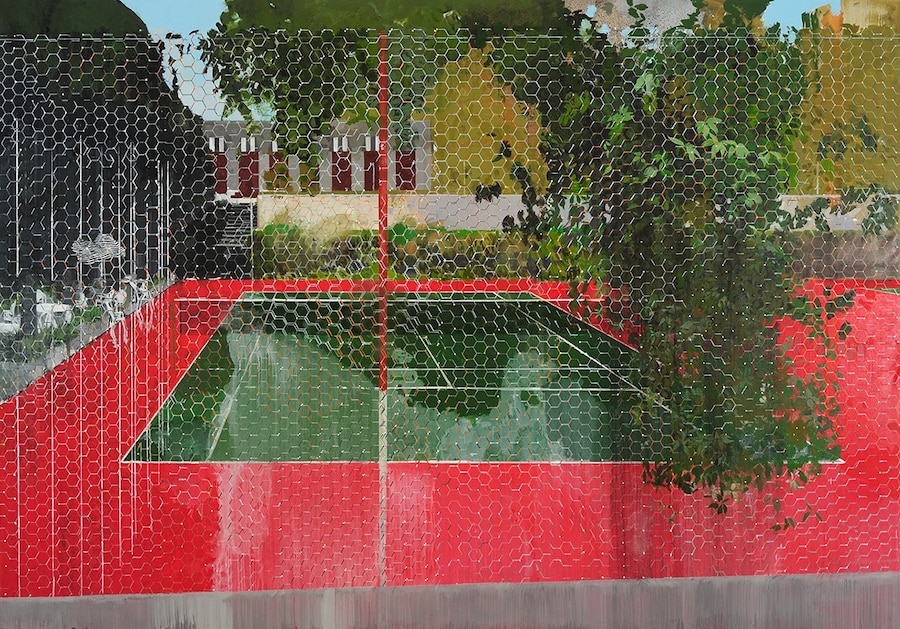 Hurvin Anderson, Country Club Series: Chicken Wire (2008)
