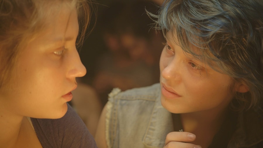 Léa Seydoux and Adèle Exarchopoulos in Blue is the Warmest C