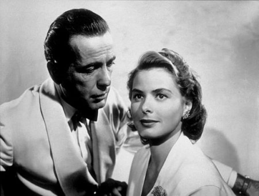 Humphrey Bogart &amp; Ingrid Bergman in Casablanca, 1942