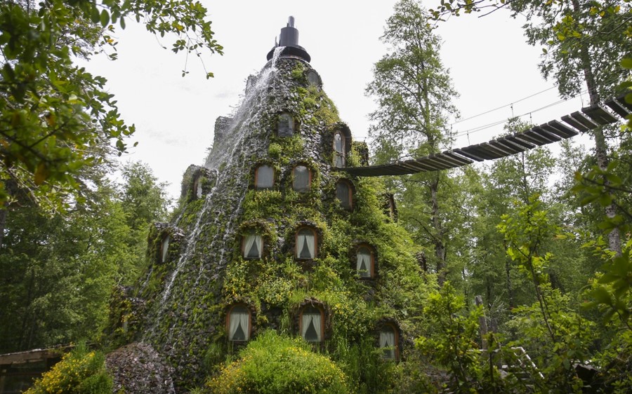 The Magic Mountain Lodge in Huilo-Huilo Chile