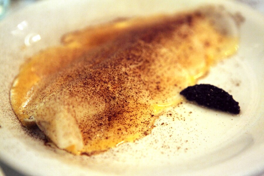 Lemon Sole, Citrus Butter, Daikon and Liquorice