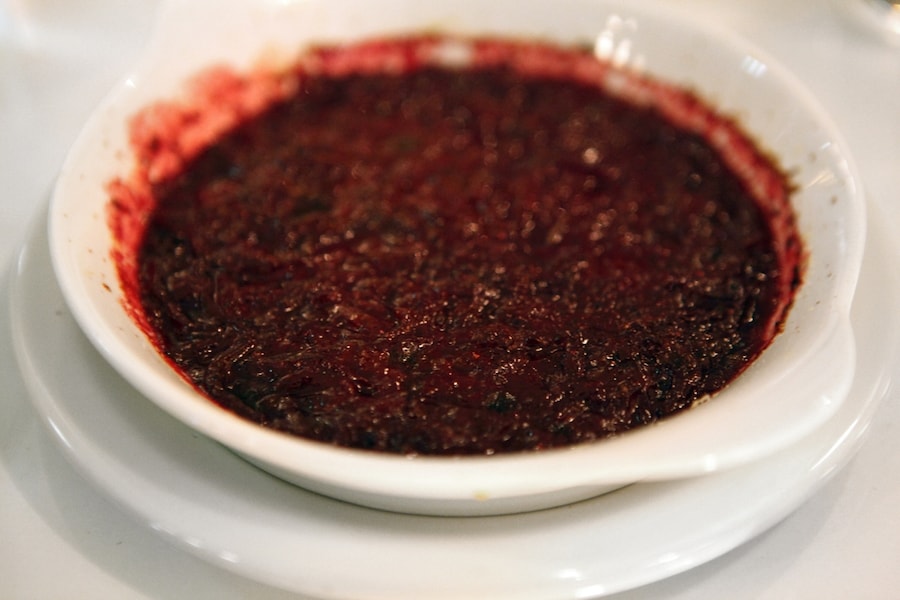 Onion Gratin, Beetroot and Parmesan