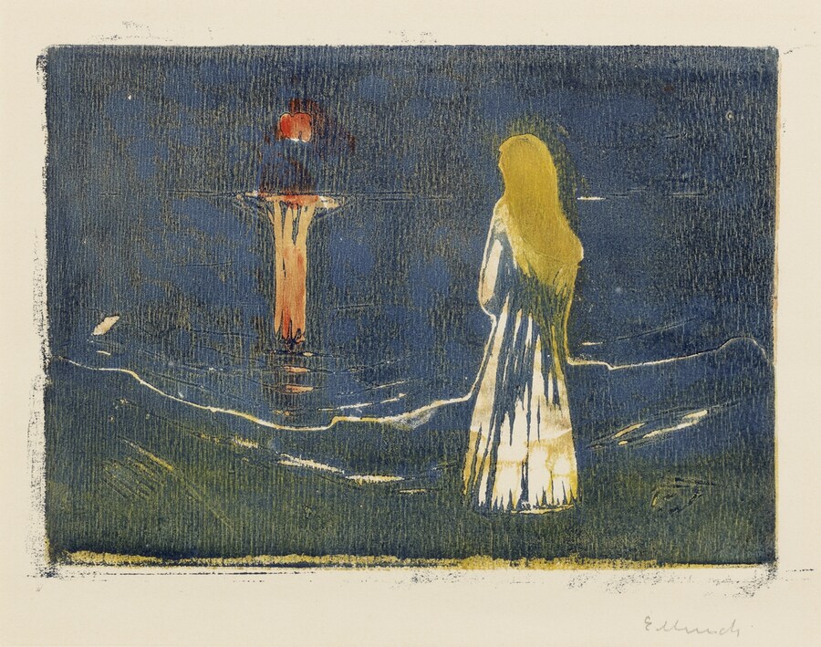 Edvard Munch, Moonlight on the Sea, 1912
