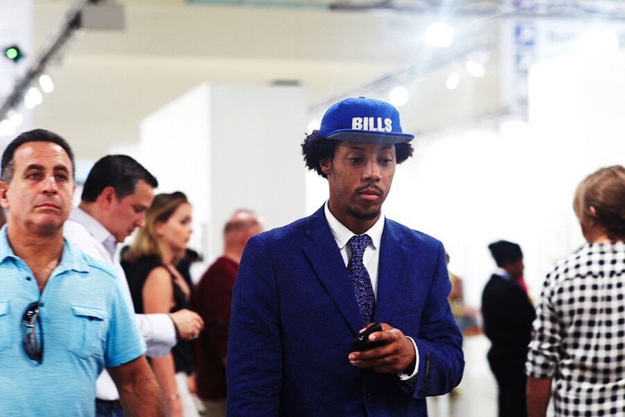 People at Miami Art Basel 2013