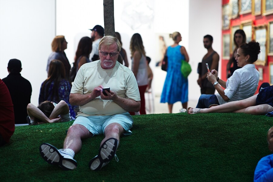 People at Miami Art Basel 2013
