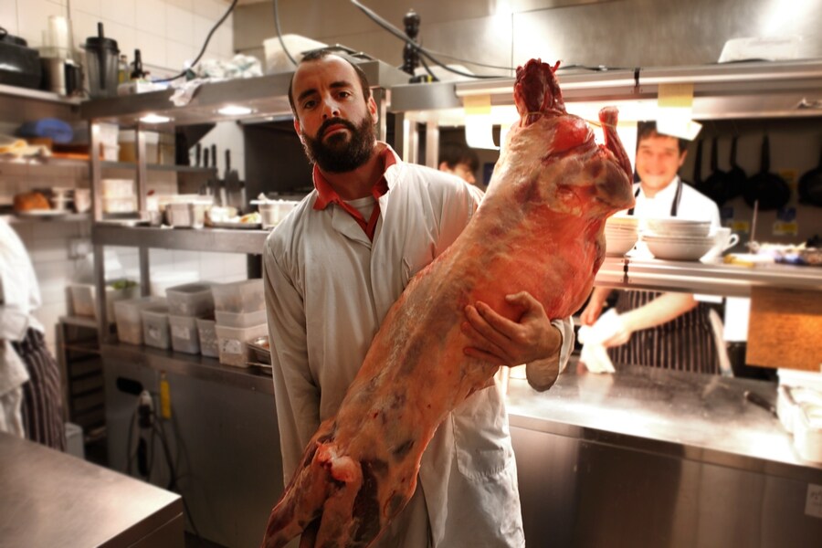 A delivery arrives at the Quality Chop House