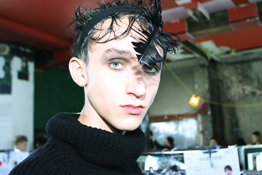 Michael Bernasiak (Major Paris) at Alexander McQueen A/W14