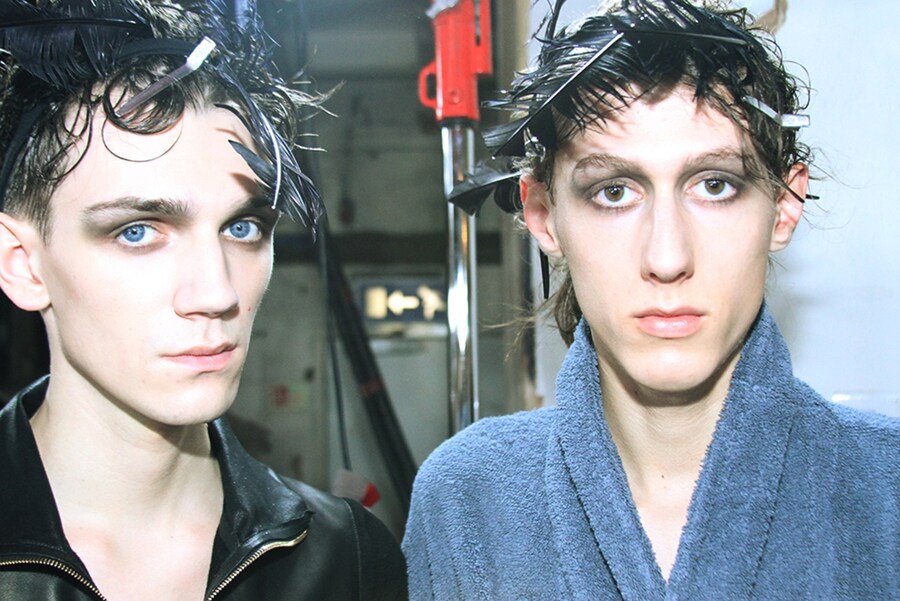 Left: Callum Ward (Premier Model Management) at Alexander Mc