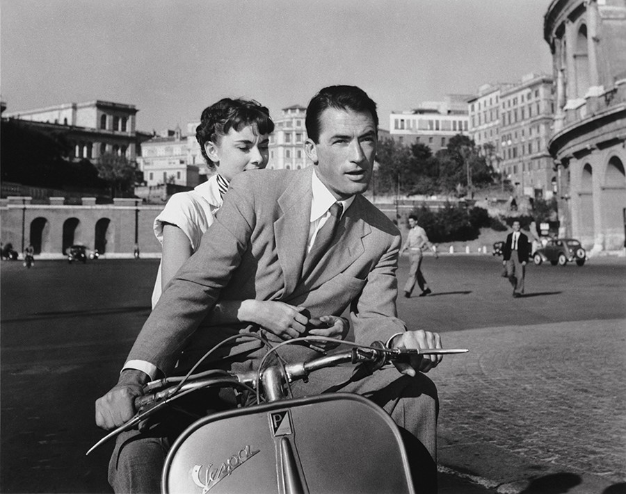 Audrey Hepburn and Gregory Peck in Roman Holiday, 1953