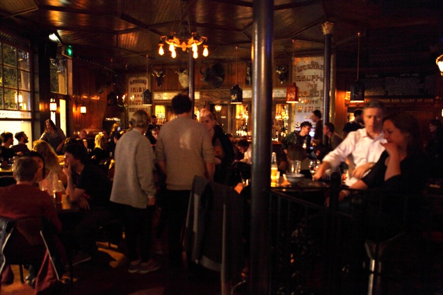 Downstairs at the Cat and Mutton