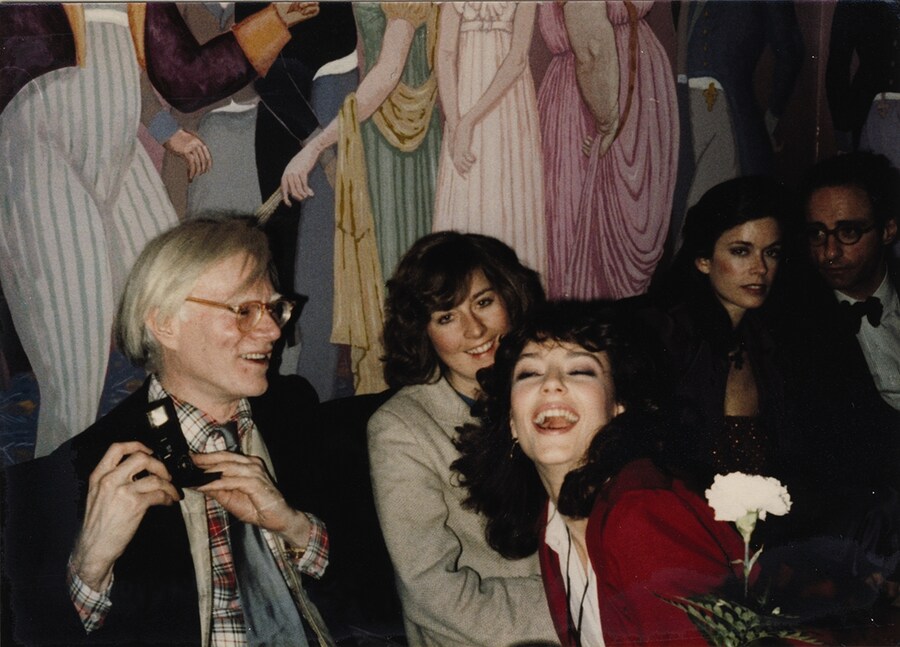 Andy Warhol and Rachel Ward by Michael White