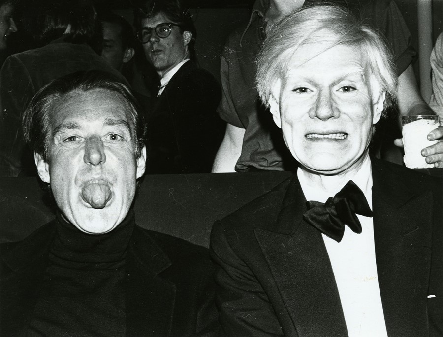Halston and Andy Warhol, 1979