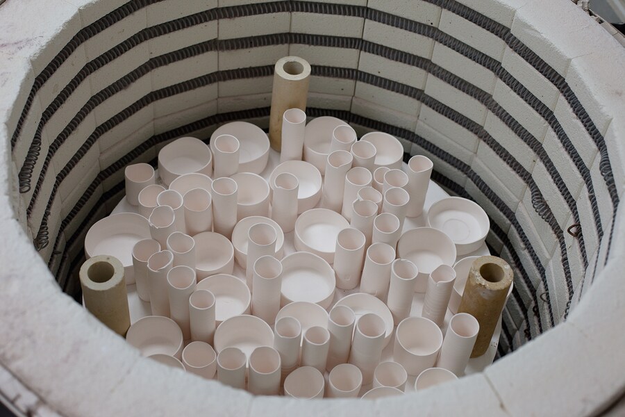 Edmund de Waal&#39;s studio, West Norwood, London, Spring 2013