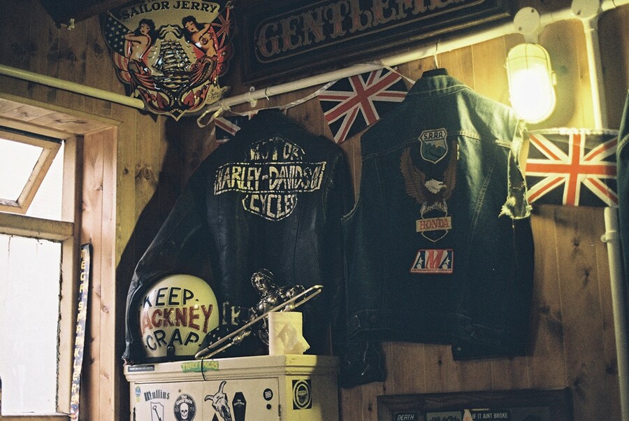 Leather jackets at the Black Skulls workshop