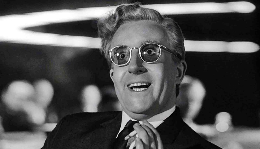 Peter Sellers in Dr Strangelove or: How I Learned to Stop Wo