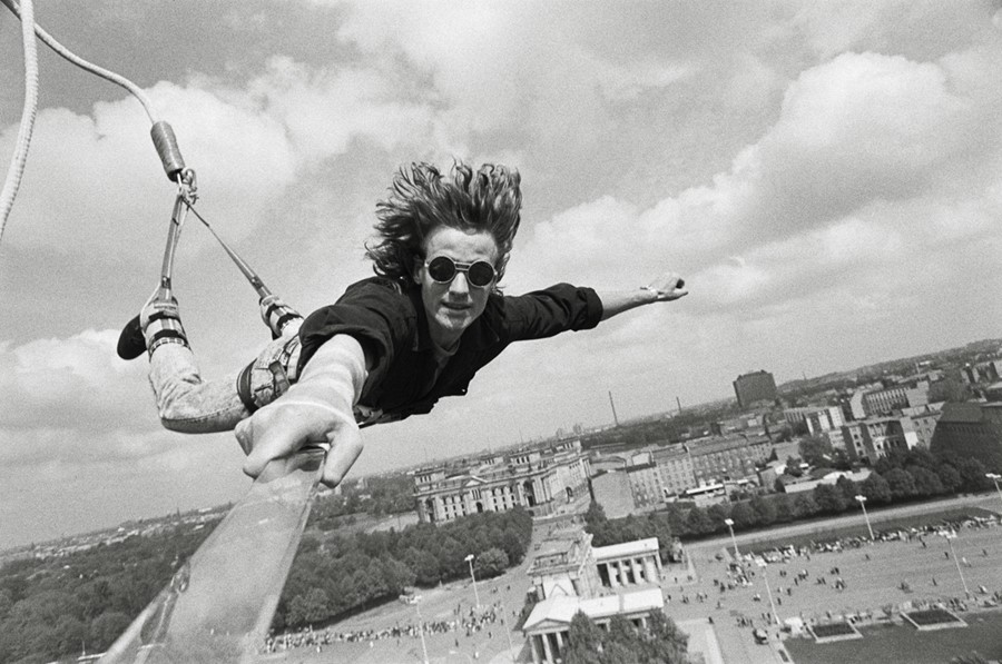 Bungee-Jumping, Pariser Platz, 1991