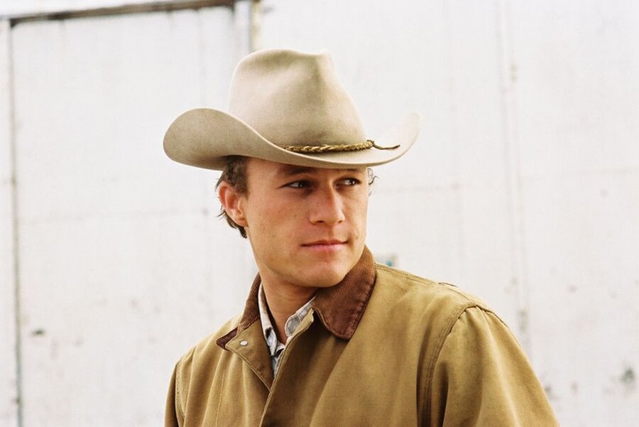 Heath Ledger as Ennis Del Mar in Brokeback Mountain