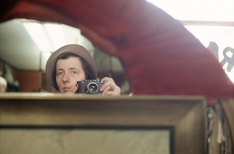 Peeking Self Portrait