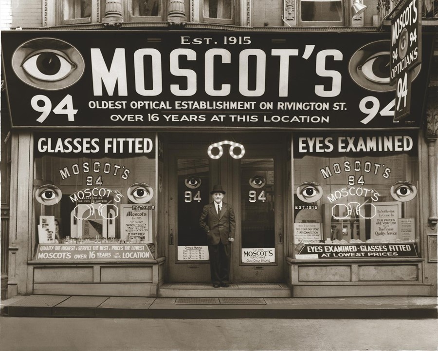 Hyman Moscot on Rivington Street, 1934