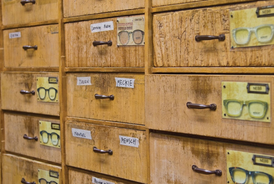 Moscot drawers, Orchard Street store