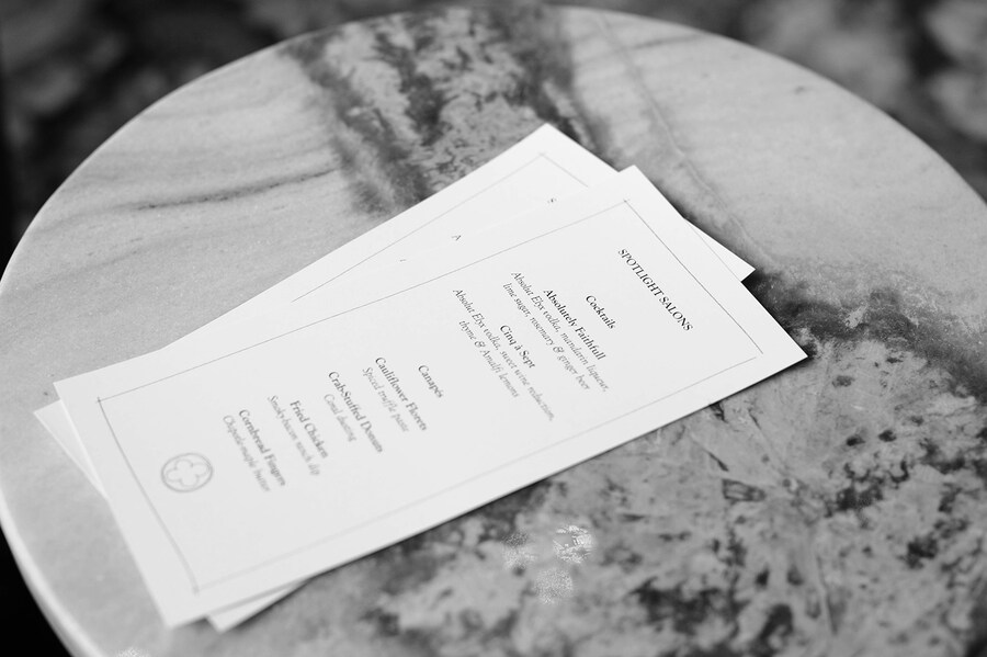 Cocktail Menus at the Spotlight Salon