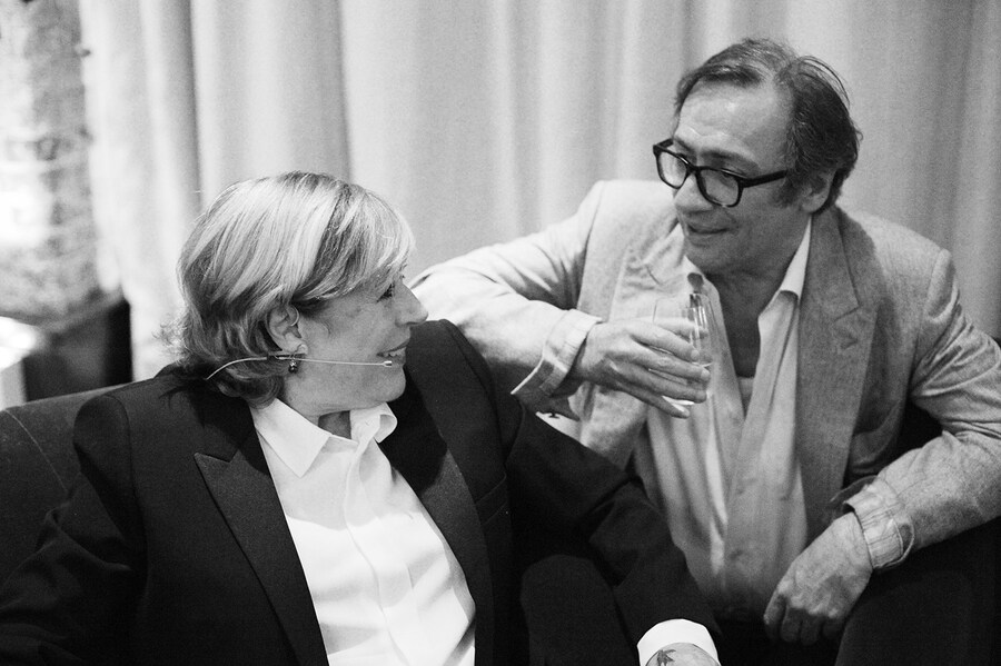 Marianne Faithfull &amp; Fran&#231;ois Ravard at the Spotlight Salon