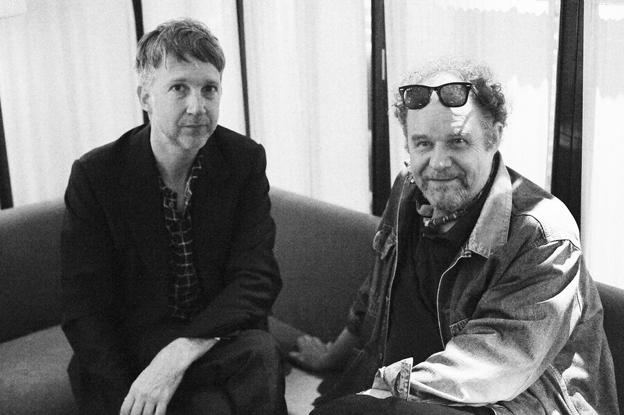 Jefferson Hack &amp; Mike Figgis at the Spotlight Salon