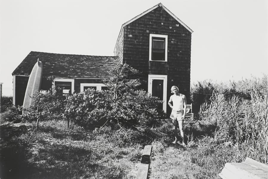 Paul Thek Outside Oakleyville House, 1966