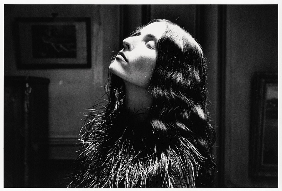 Marabou feather dress by Gucci, in AnOther Magazine A/W10