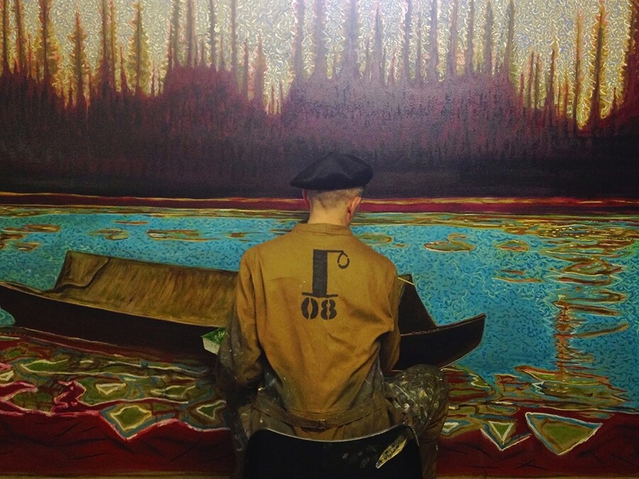Billy Painting, July 2014