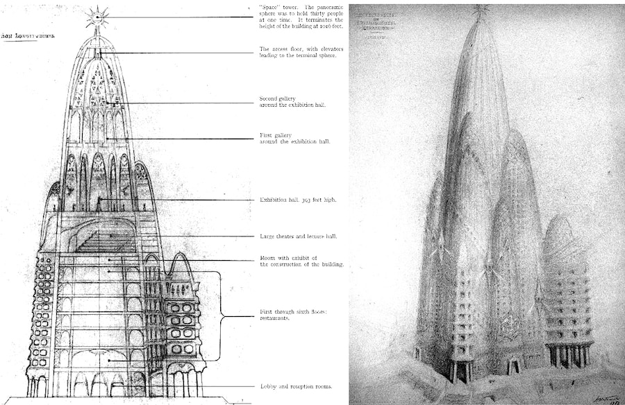 The design for Antonio Gaud&#237;&#39;s unrealised Hotel Attraction i