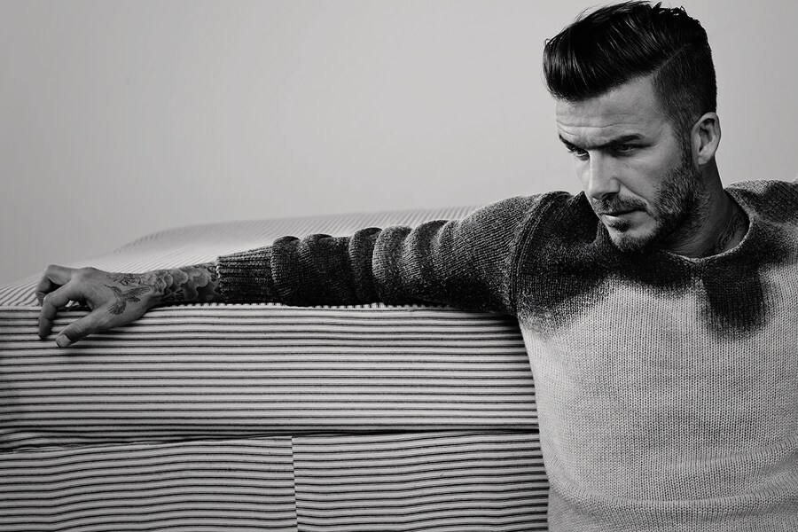 David Beckham in Another Man A/W14