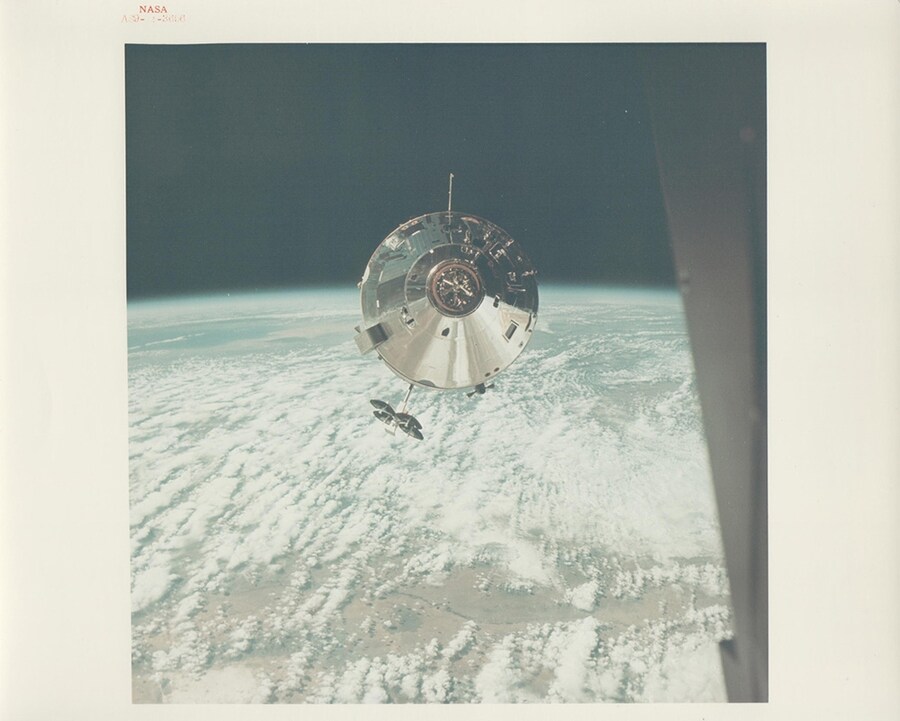 Command and Service Module seen from the Lunar Module, Apoll
