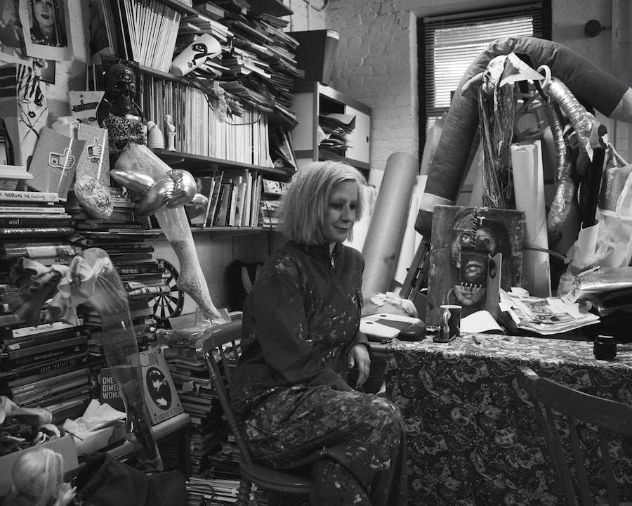 Julie Verhoeven in her studio