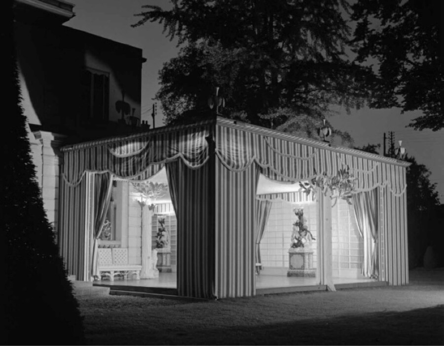 The dance pavilion at Villa Trianon, interiors designed by E