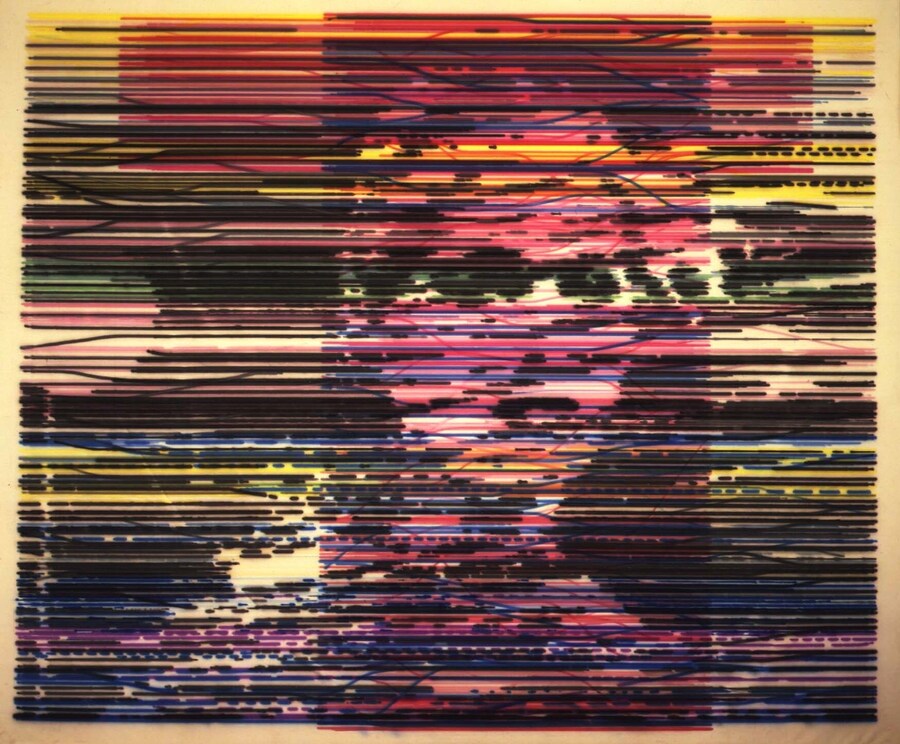Electric Painting, ink on paper, 1979
