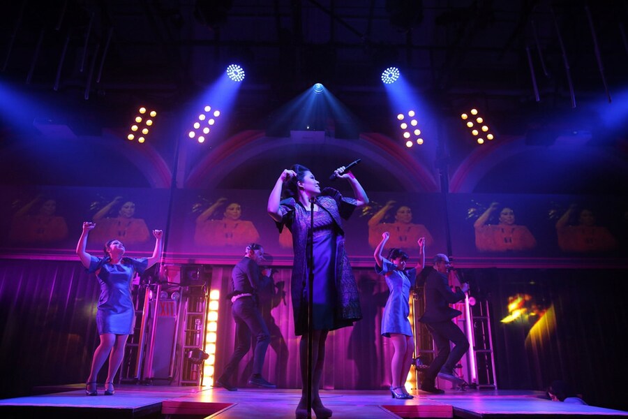 Here Lies Love at the National Theatre