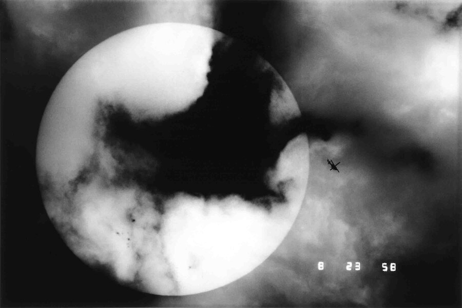 Helio-Spots and a Helicopter, Tokyo, 1990