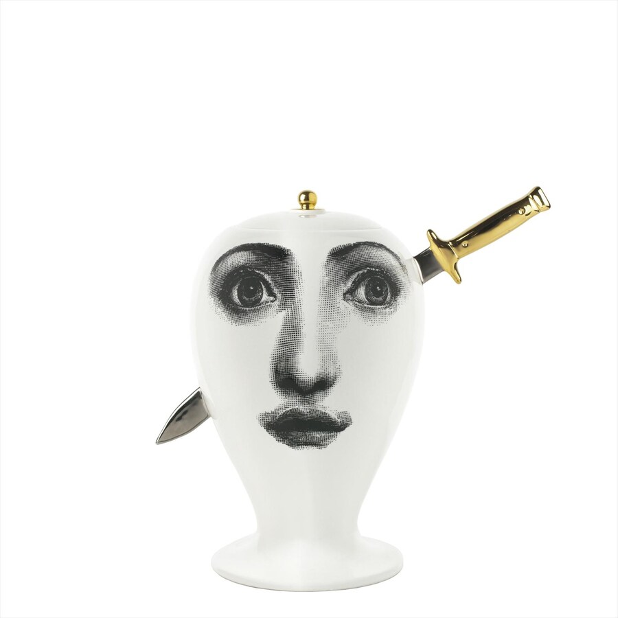 Ceramic vase by Bitossi Ceramiche, by Fornasetti